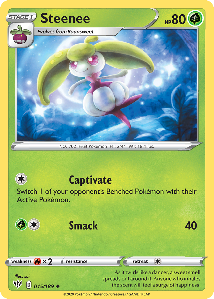Steenee (015/189) [Sword & Shield: Darkness Ablaze] | Good Games Cannington