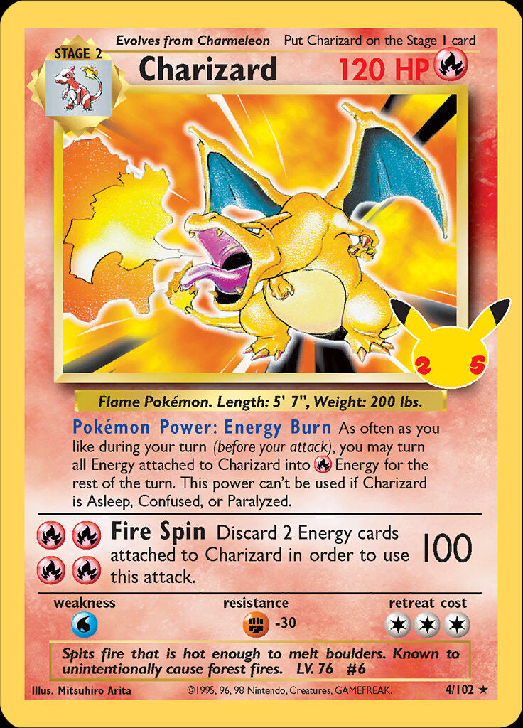 Charizard (4/102) [Celebrations: 25th Anniversary - Classic Collection] | Good Games Cannington