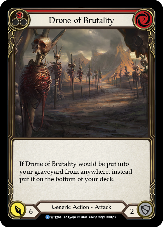 Drone of Brutality (Red) [U-WTR164] (Welcome to Rathe Unlimited)  Unlimited Rainbow Foil | Good Games Cannington