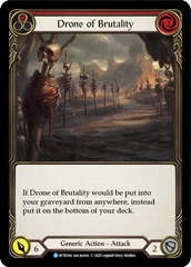 Drone of Brutality (Red) [U-WTR164] (Welcome to Rathe Unlimited)  Unlimited Rainbow Foil | Good Games Cannington