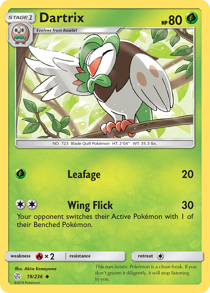 Dartrix (19/236) [Sun & Moon: Cosmic Eclipse] | Good Games Cannington