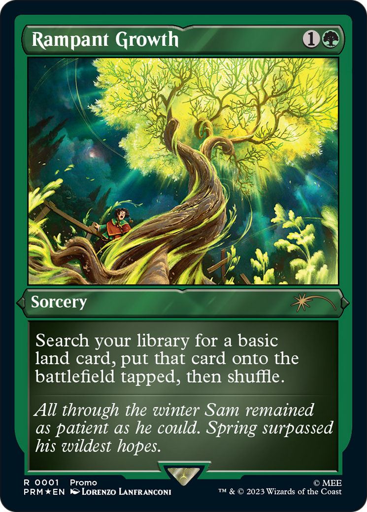 Rampant Growth (Foil Etched) [Wizards Play Network 2023] | Good Games Cannington