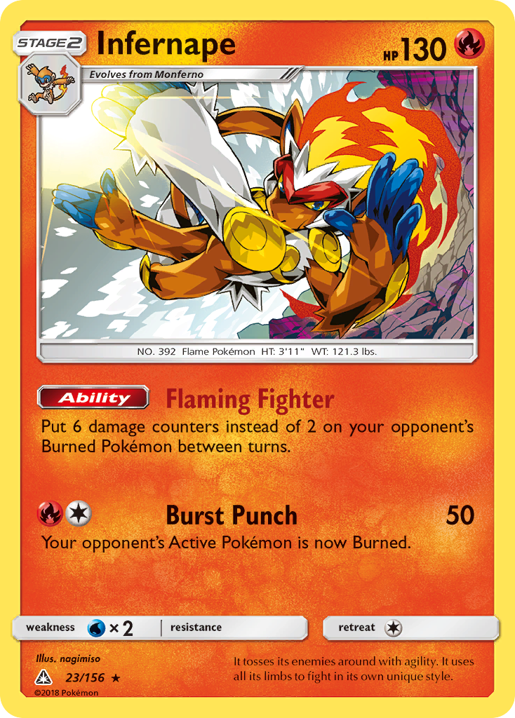 Infernape (23/156) [Sun & Moon: Ultra Prism] | Good Games Cannington