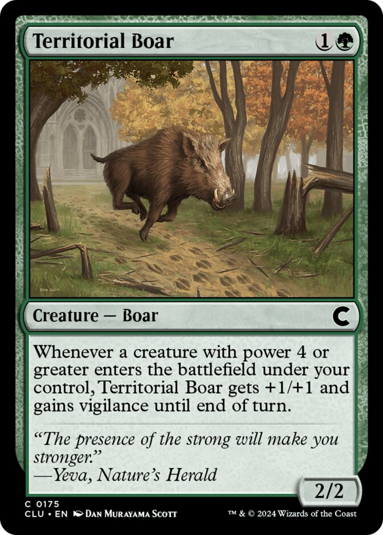 Territorial Boar [Ravnica: Clue Edition] | Good Games Cannington