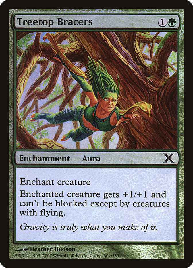 Treetop Bracers (Premium Foil) [Tenth Edition] | Good Games Cannington