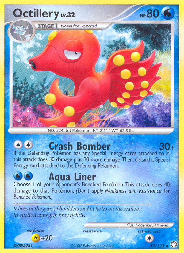 Octillery (57/123) [Diamond & Pearl: Mysterious Treasures] | Good Games Cannington