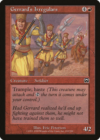 Gerrard's Irregulars [Mercadian Masques] | Good Games Cannington
