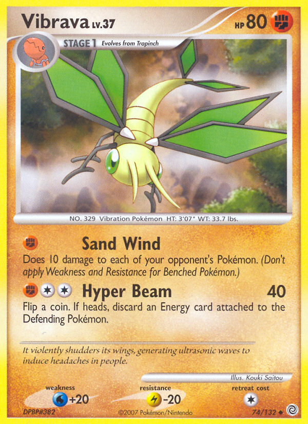 Vibrava (74/132) [Diamond & Pearl: Secret Wonders] | Good Games Cannington