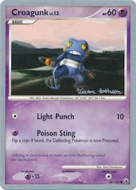 Croagunk LV.13 (60/100) (Intimidation - Tristan Robinson) [World Championships 2008] | Good Games Cannington