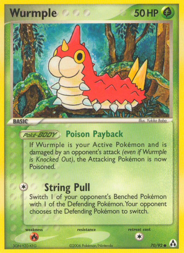 Wurmple (70/92) [EX: Legend Maker] | Good Games Cannington