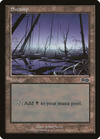 Swamp (340) [Urza's Saga] | Good Games Cannington