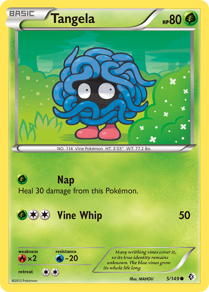 Tangela (5/149) [Black & White: Boundaries Crossed] | Good Games Cannington