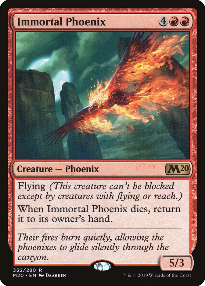 Immortal Phoenix [Core Set 2020] | Good Games Cannington