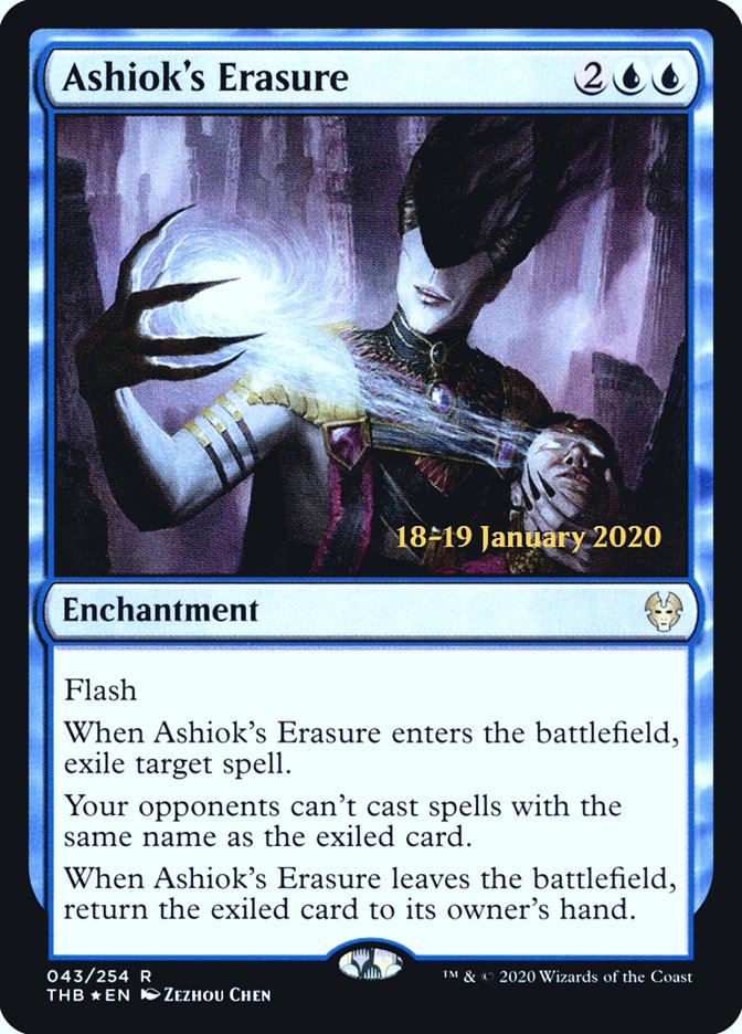 Ashiok's Erasure [Theros Beyond Death Prerelease Promos] | Good Games Cannington