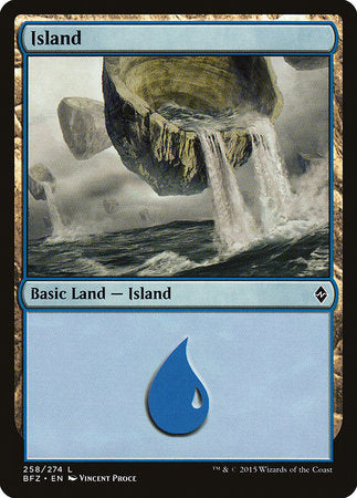 Island (258) [Battle for Zendikar] | Good Games Cannington