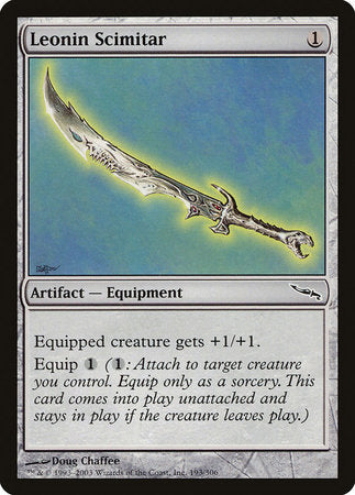 Leonin Scimitar [Mirrodin] | Good Games Cannington