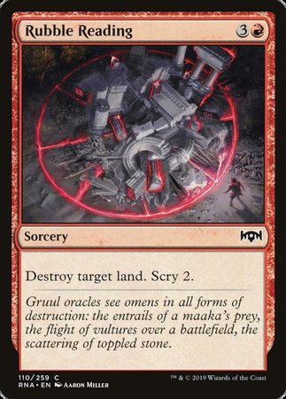 Rubble Reading [Ravnica Allegiance] | Good Games Cannington