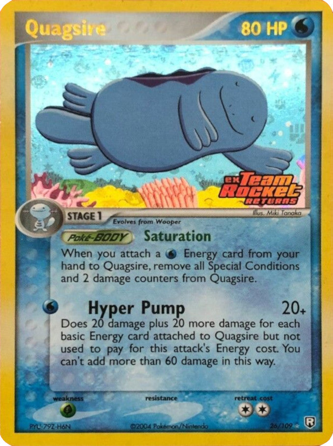 Quagsire (26/109) (Stamped) [EX: Team Rocket Returns] | Good Games Cannington