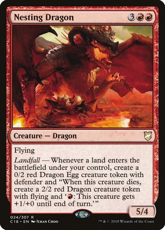 Nesting Dragon [Commander 2018] | Good Games Cannington