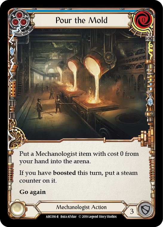 Pour the Mold (Blue) [ARC016-R] 1st Edition Normal | Good Games Cannington