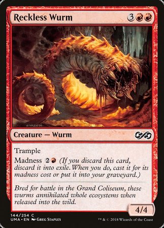 Reckless Wurm [Ultimate Masters] | Good Games Cannington