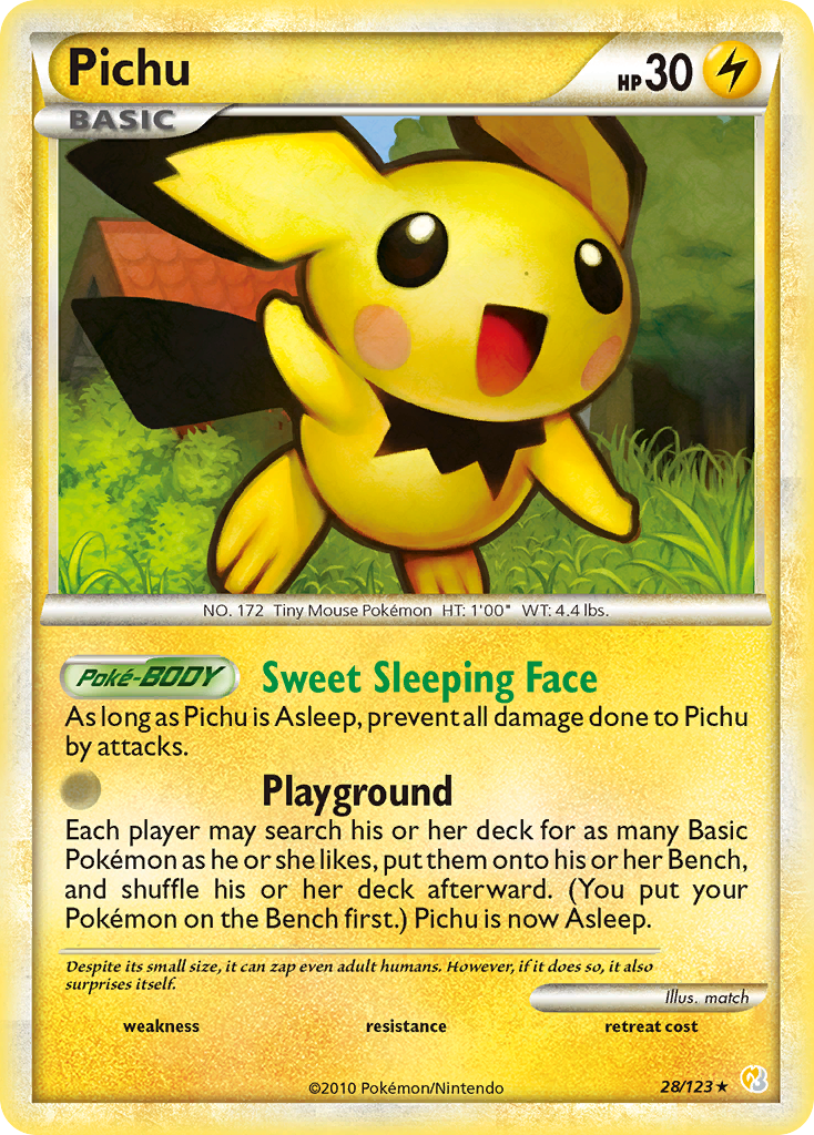 Pichu (28/123) [HeartGold & SoulSilver: Base Set] | Good Games Cannington