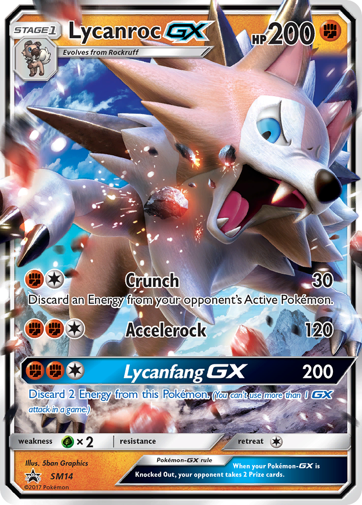 Lycanroc GX (SM14) [Sun & Moon: Black Star Promos] | Good Games Cannington