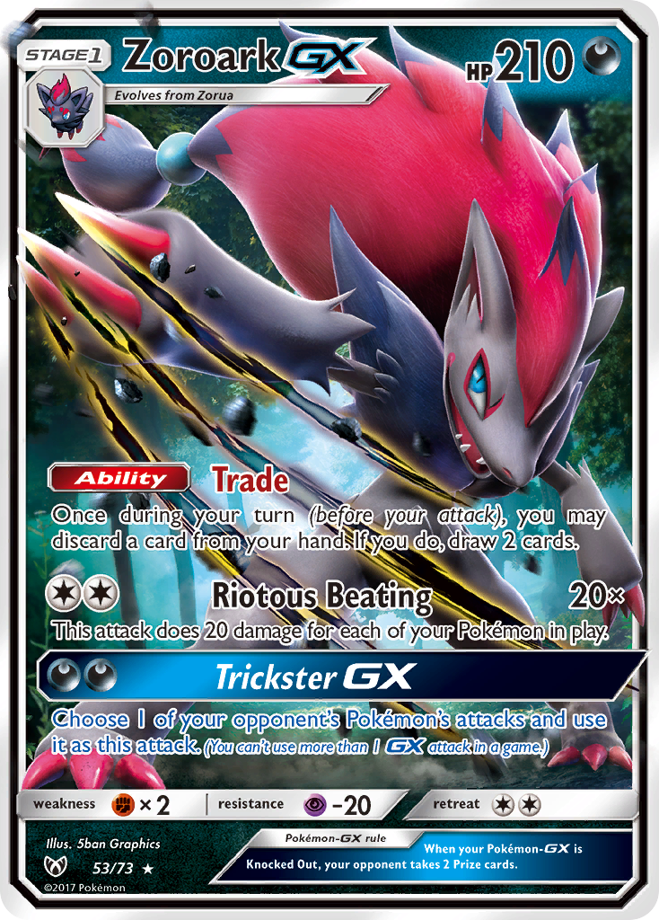 Zoroark GX (53/73) [Sun & Moon: Shining Legends] | Good Games Cannington