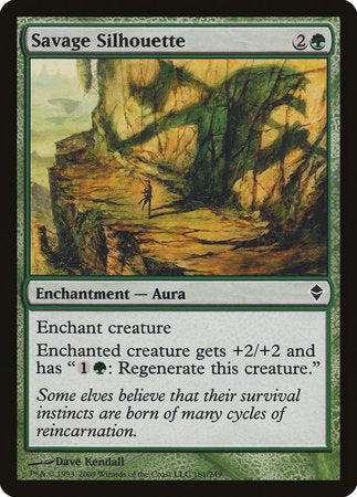 Savage Silhouette [Zendikar] | Good Games Cannington