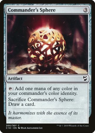 Commander's Sphere [Commander 2018] | Good Games Cannington