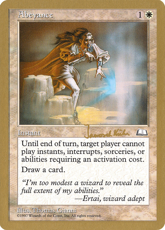 Abeyance (Janosch Kuhn) [World Championship Decks 1997] | Good Games Cannington