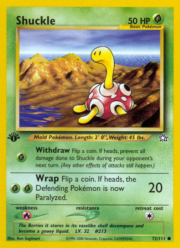 Shuckle (72/111) [Neo Genesis 1st Edition] | Good Games Cannington