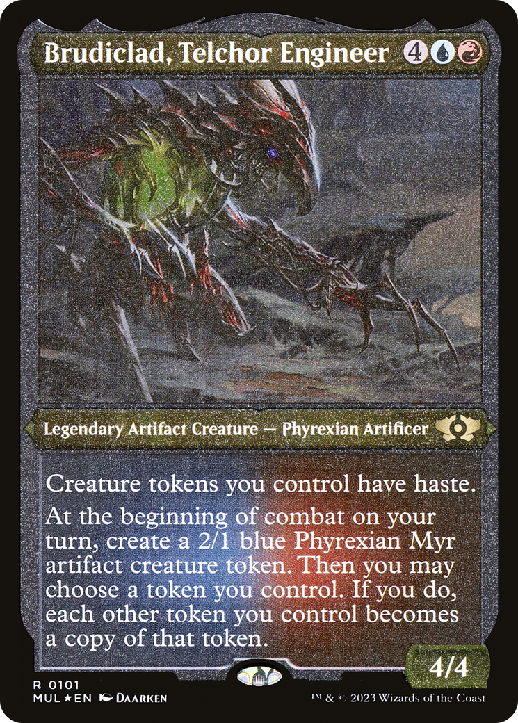 Brudiclad, Telchor Engineer (Foil Etched) [Multiverse Legends] | Good Games Cannington