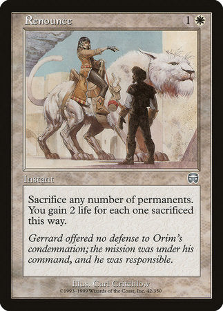 Renounce [Mercadian Masques] | Good Games Cannington