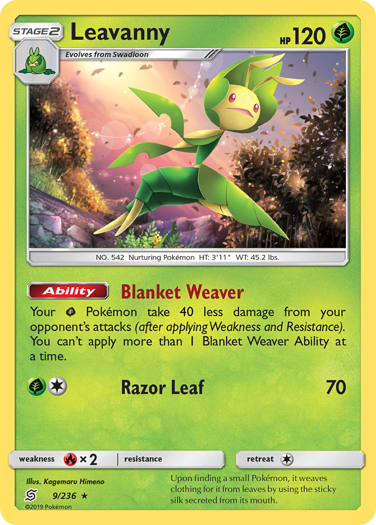 Leavanny (9/236) [Sun & Moon: Unified Minds] | Good Games Cannington