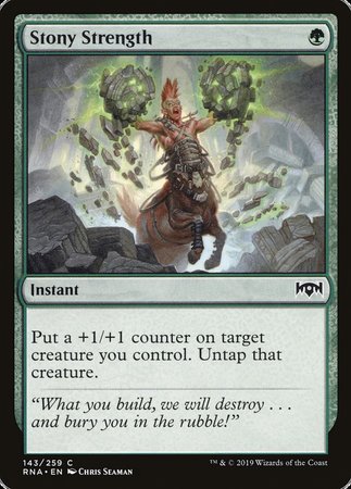 Stony Strength [Ravnica Allegiance] | Good Games Cannington