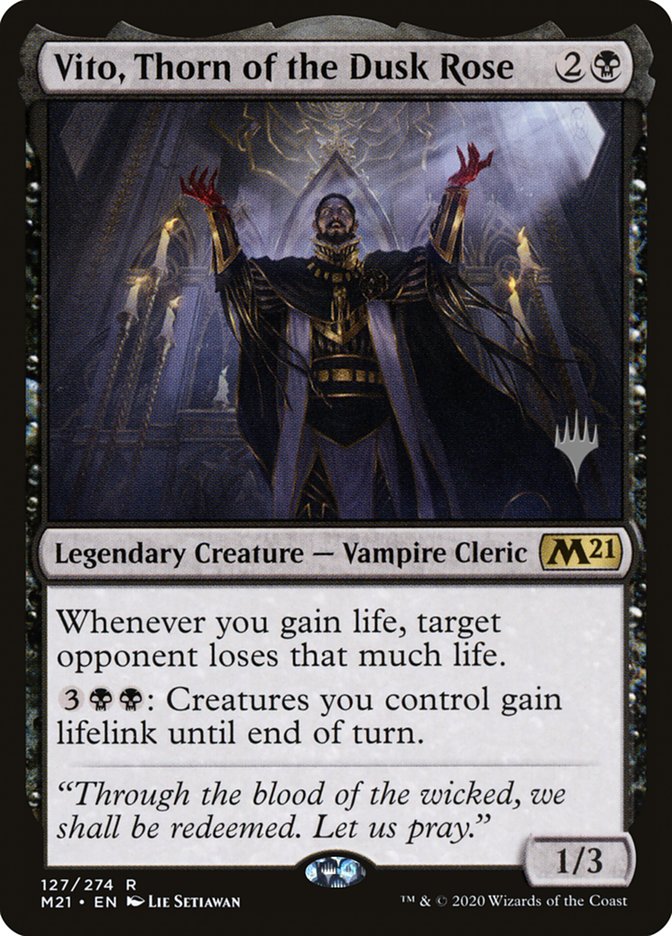Vito, Thorn of the Dusk Rose (Promo Pack) [Core Set 2021 Promos] | Good Games Cannington