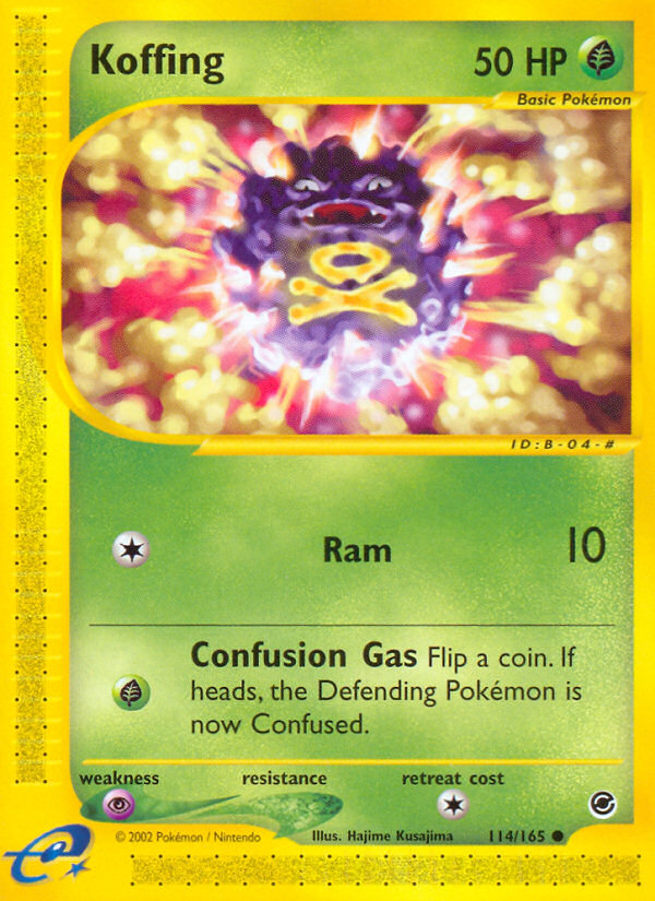 Koffing (114/165) [Expedition: Base Set] | Good Games Cannington
