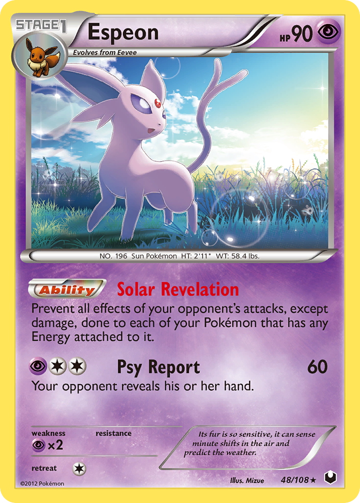 Espeon (48/108) [Black & White: Dark Explorers] | Good Games Cannington