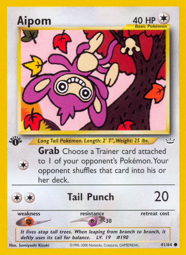 Aipom (41/64) [Neo Revelation 1st Edition] | Good Games Cannington