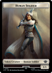 Food (09) // Human Soldier (01) Double-Sided Token [The Lord of the Rings: Tales of Middle-Earth Tokens] | Good Games Cannington