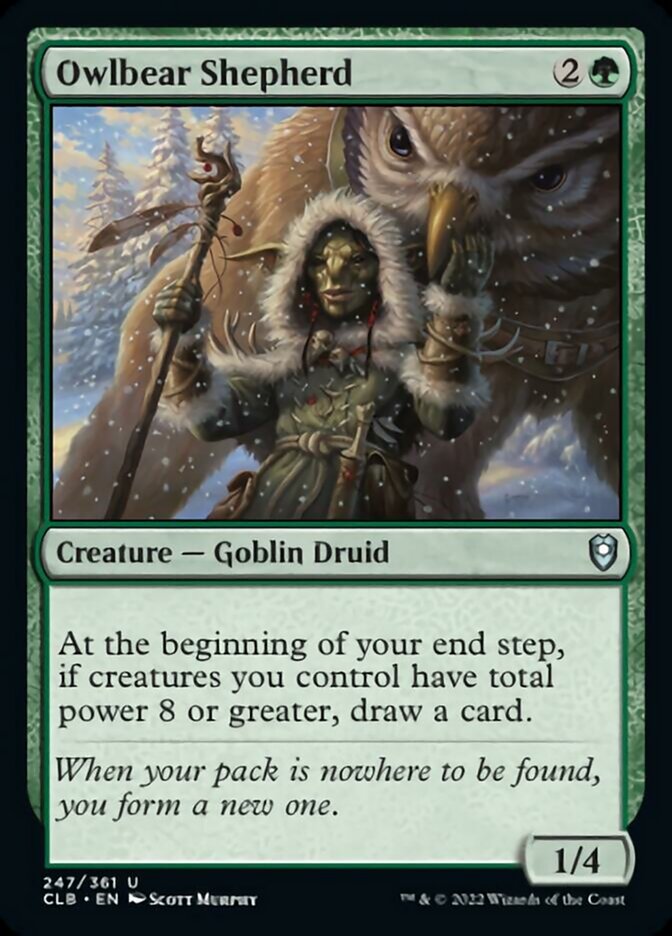 Owlbear Shepherd [Commander Legends: Battle for Baldur's Gate] | Good Games Cannington