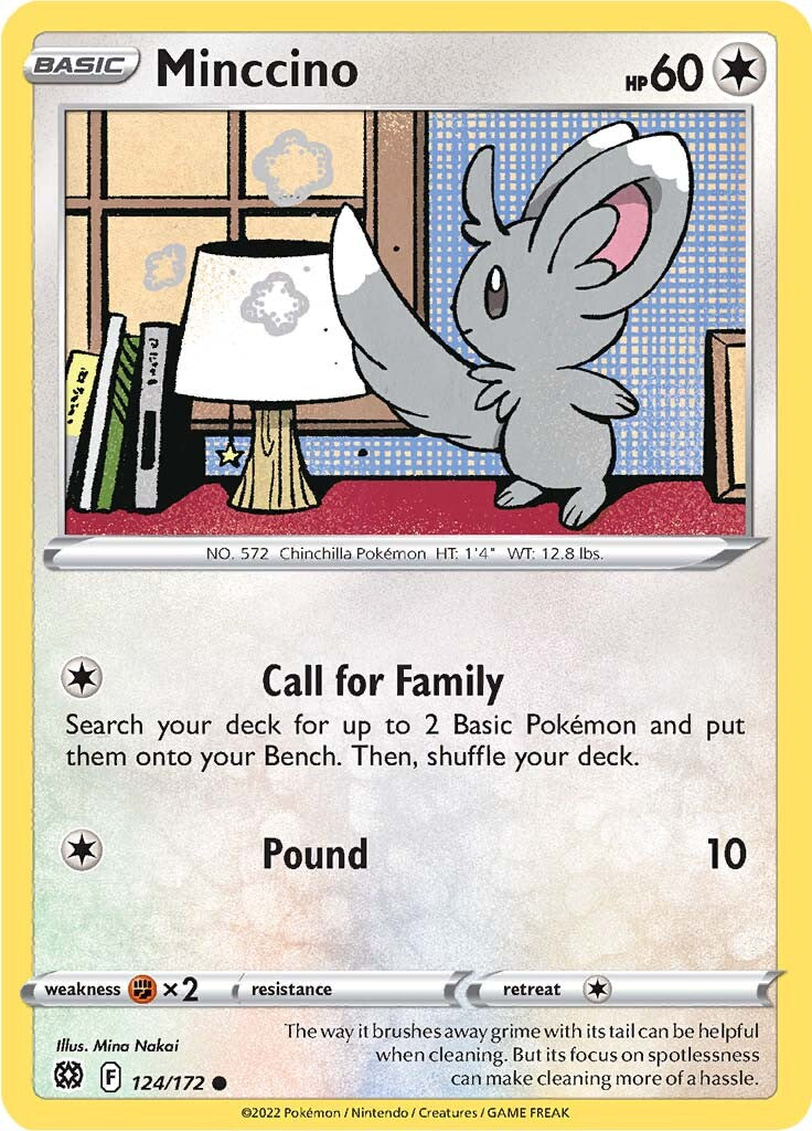 Minccino (124/172) [Sword & Shield: Brilliant Stars] | Good Games Cannington