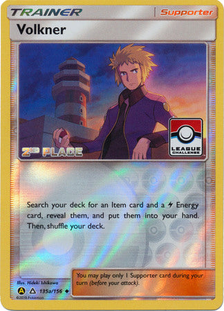 Volkner (135a/156) (League Challenge 2nd Place) [Sun & Moon: Ultra Prism] | Good Games Cannington