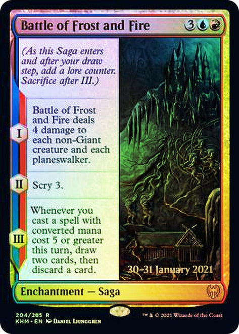 Battle of Frost and Fire [Kaldheim Prerelease Promos] | Good Games Cannington