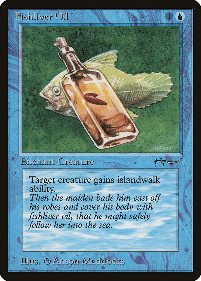 Fishliver Oil (Dark Mana Cost) [Arabian Nights] | Good Games Cannington