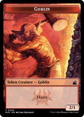 Saproling // Goblin (0009) Double-Sided Token [Ravnica Remastered Tokens] | Good Games Cannington