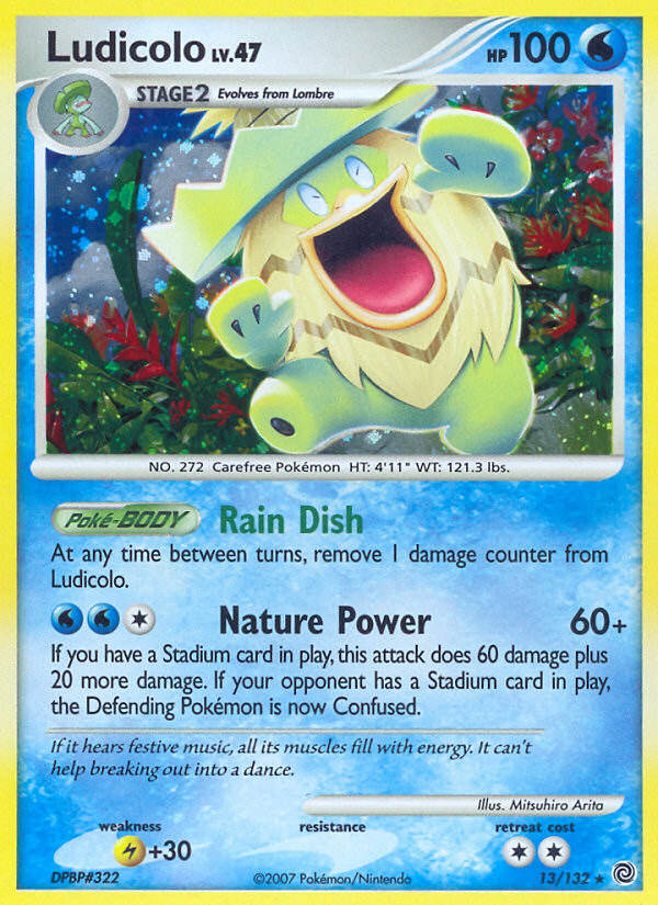 Ludicolo (13/132) [Diamond & Pearl: Secret Wonders] | Good Games Cannington
