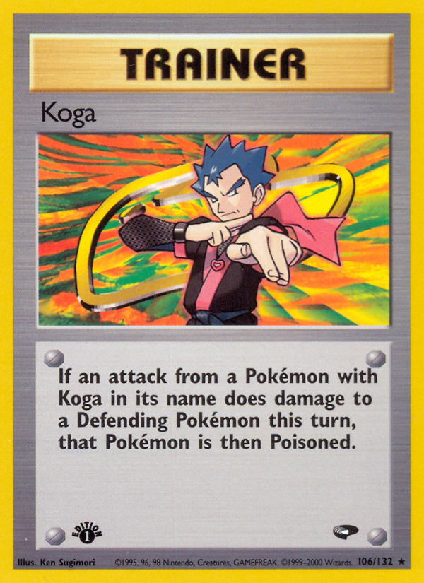 Koga (106/132) [Gym Challenge 1st Edition] | Good Games Cannington