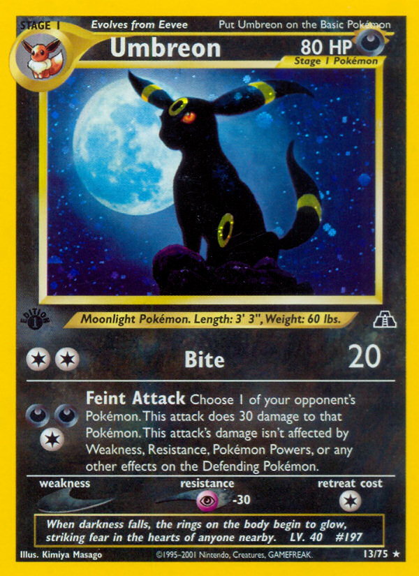 Umbreon (13/75) [Neo Discovery 1st Edition] | Good Games Cannington